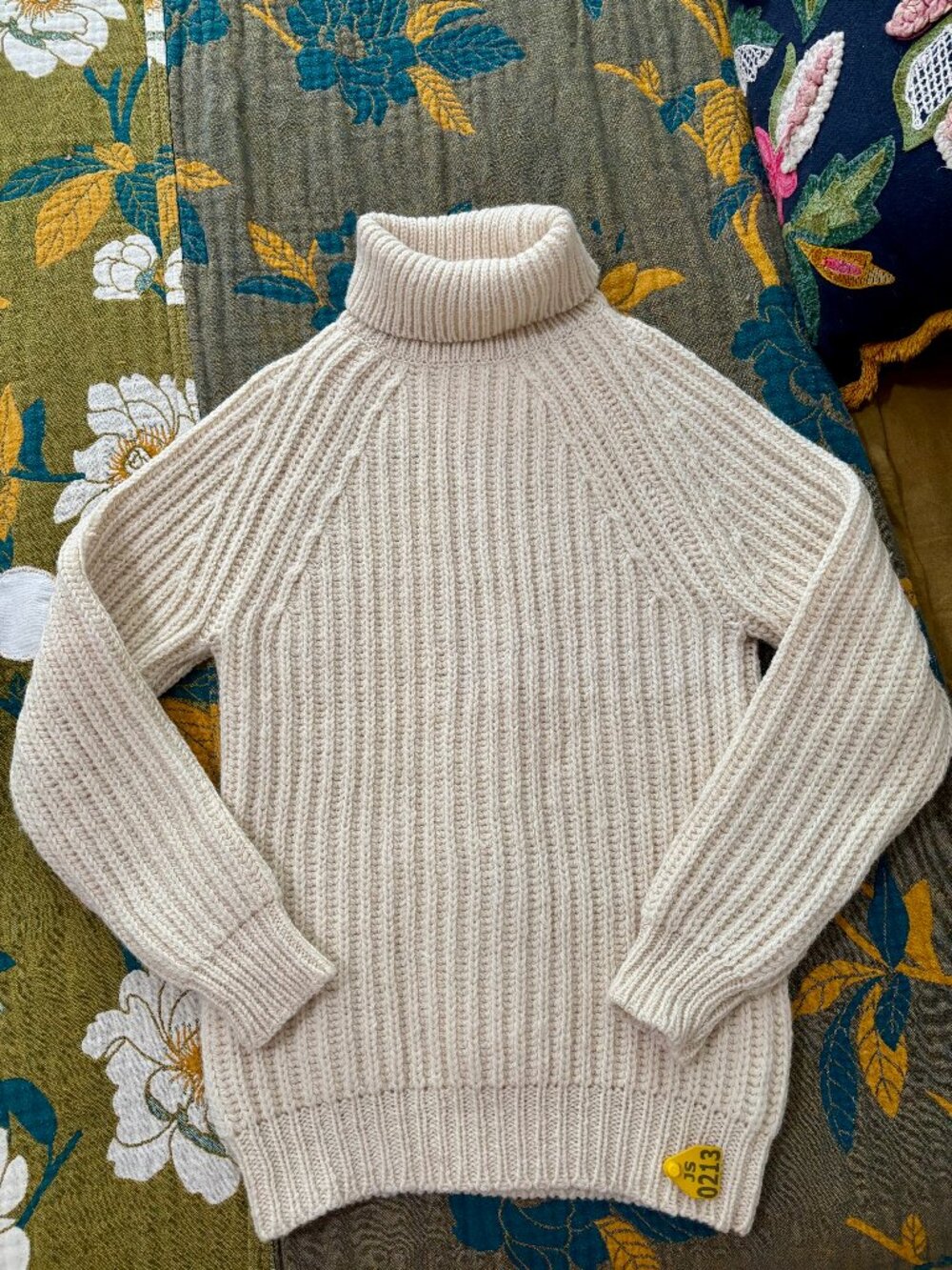 NEW John Sterner Swedish Knitology Handknit Wool Turtleneck Sweater Size XS